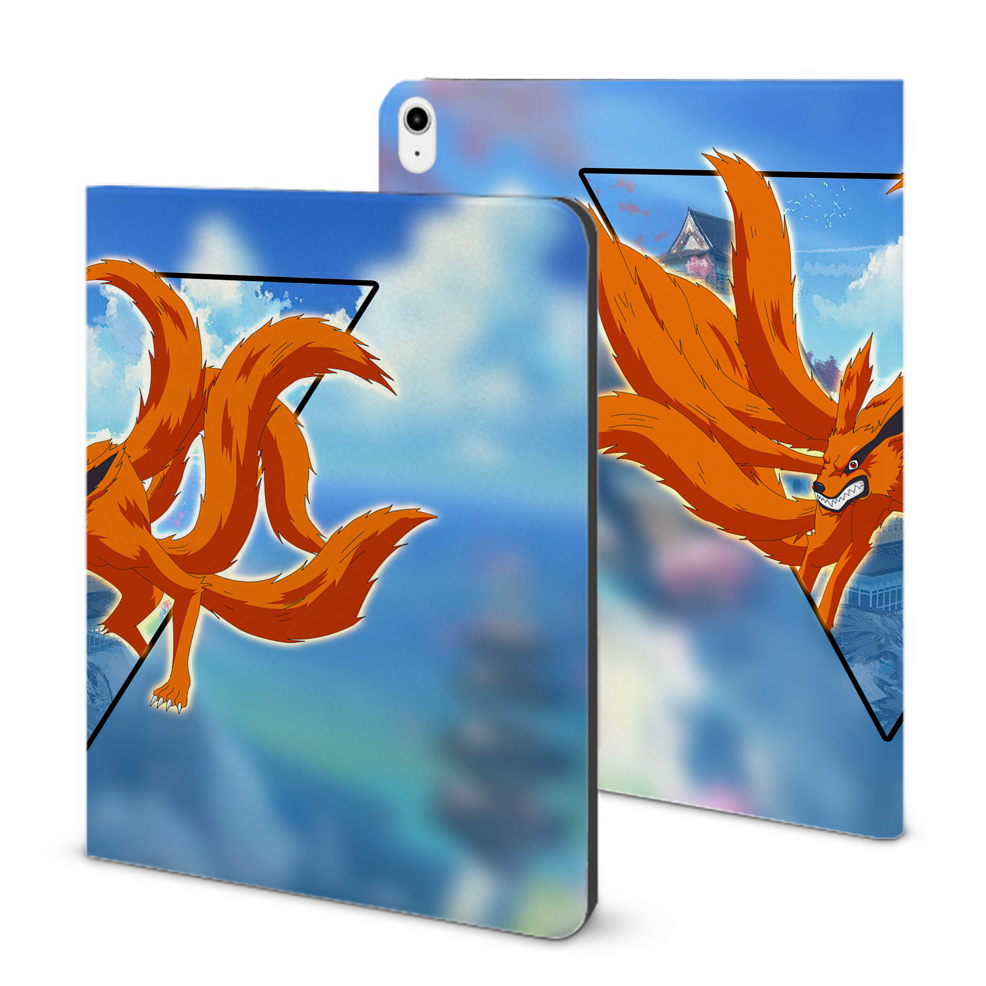 （画像用） NARUTO -ナルト- NARUTO -ナルト- 疾風伝 IPadケース ペンホルダー付き ブックスタイルデザイン